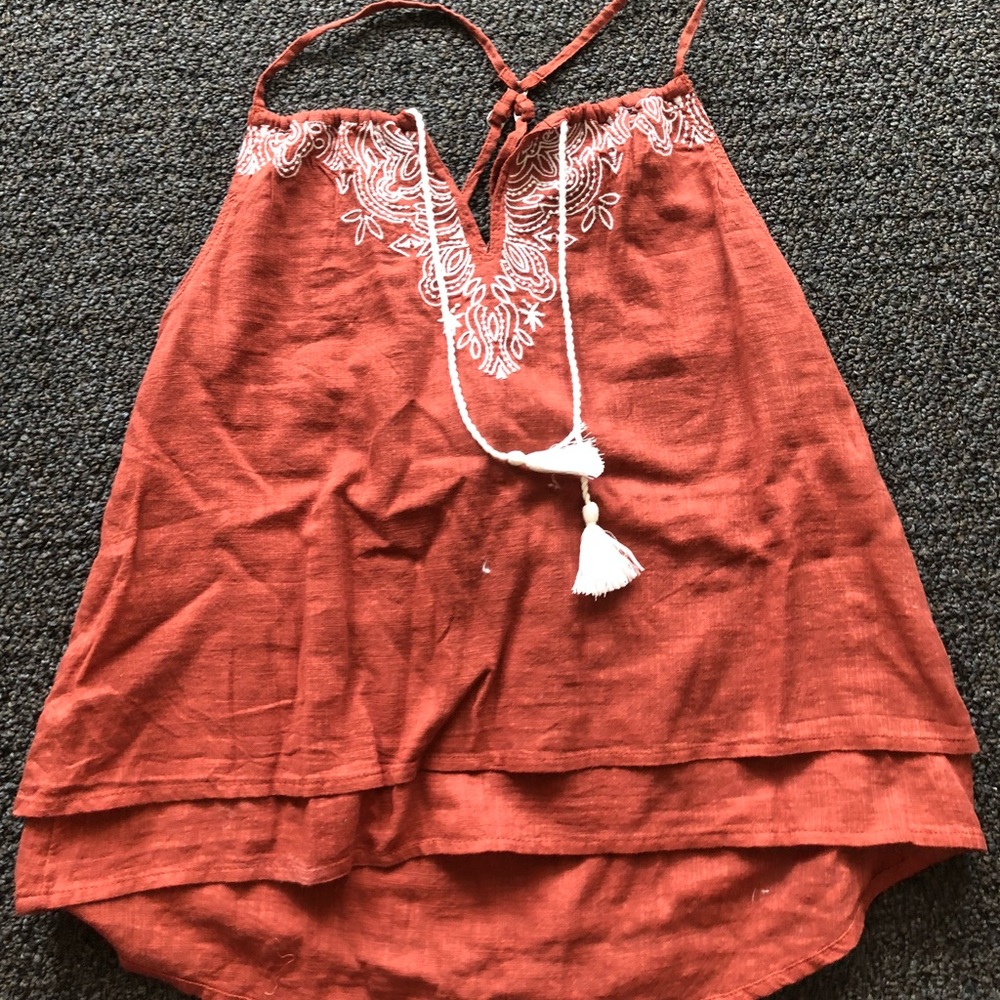 ABERCROMBIE Embroidered tank top
